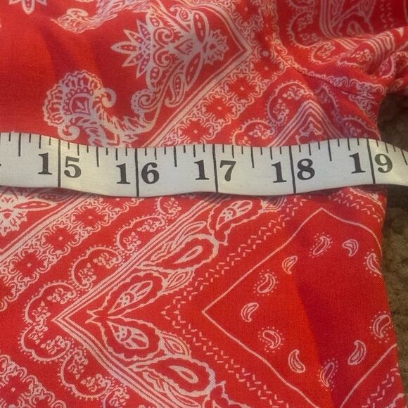 SAVANNA JANE BOHO EMBROIDERED TOP BELL SLEEVES RAYON V NECK SMALL ALL SEASONS - Picture 8 of 14